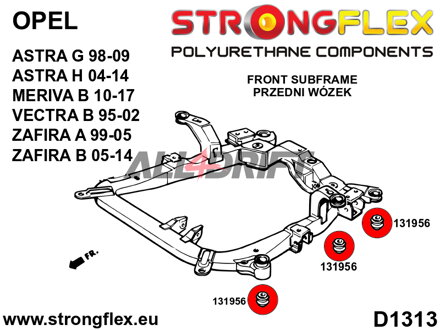 136235A Teljes futómű szilent készlet SPORT - Opel / Vauxhall B (95-02)