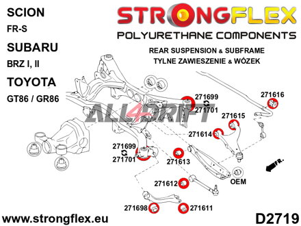 271616B Hátsó stabilizátor szilent - Subaru III (09-13) SH
