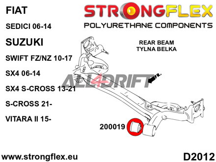 206171B Első futómű és hátsó torziós rúd szilent készlet Fiat / Suzuki