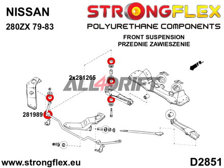 281989B Első stabilizátor szilent - Nissan I (84-90) Z31