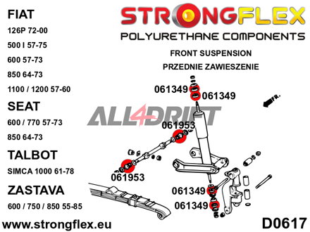 061953B Első lengőkar belső szilent
