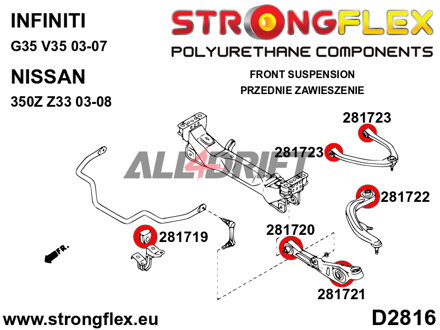 281722B Első hosszlengőkar szilent Infiniti / Nissan