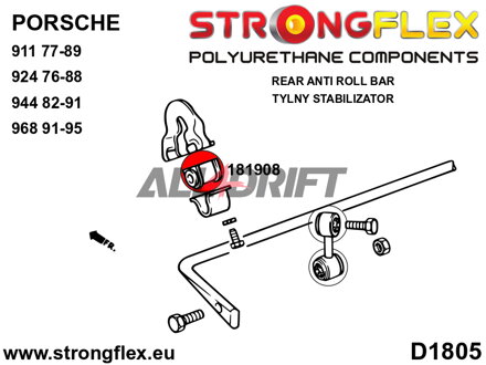 181908A Hátsó stabilizátor szilent SPORT - Porsche 911 (74-89)