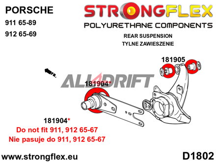 181904B Hátsó lengőkar - külső szilent - Porsche 911 (74-89)