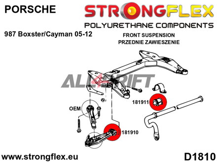 181911A Első stabilizátor szilent SPORT - Porsche 911 996 (97-04)
