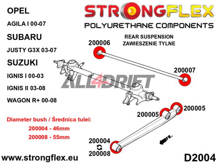 200005B Hátsó hosszlengőkar hátsó szilent