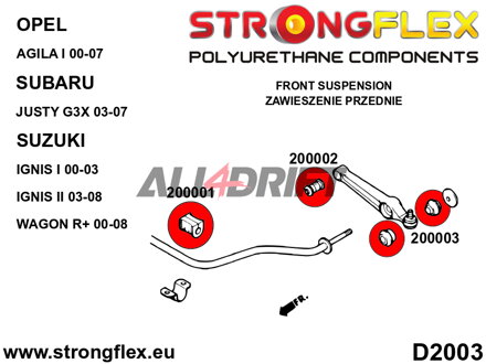 206157B Első futómű szilent készlet