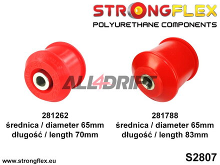 281262B Első alsó lengőkar a bölcsőhöz szilent - Nissan II (90-96) Z32