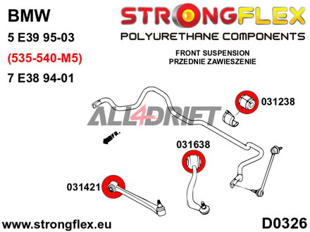 031421A Első lengőkar belső szilent SPORT BMW