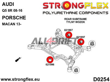 021996B Hátsó differenciálmű első tartó szilent Audi