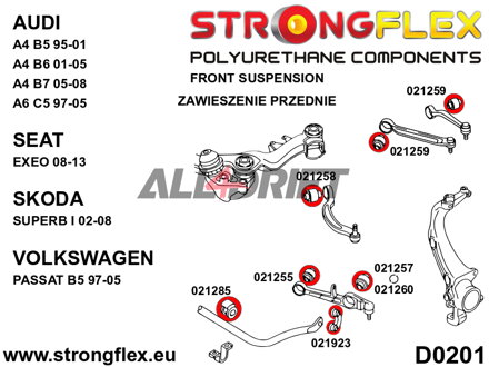 026218A Futómű szilent készlet SPORT Audi