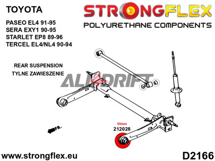 212028B Hátsó híd szilent 55mm - Toyota Sera (90-95) EXY1