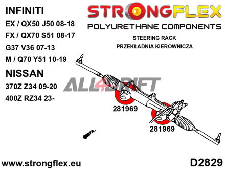 281969B Kormánymű szilent Infiniti / Nissan