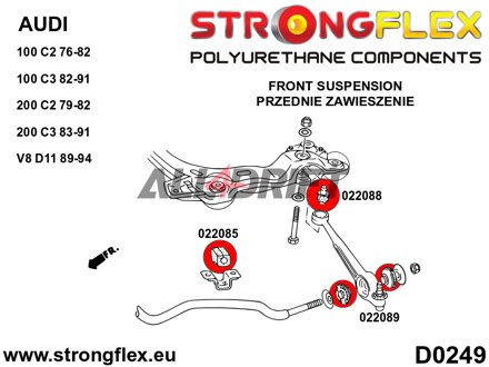 022085A Első stabilizátor szilent SPORT Audi