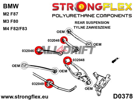 032048A Hátsó alsó lengőkar belső szilent SPORT BMW