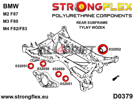 032052B Hátsó differenciálmű tartó hátsó szilent BMW
