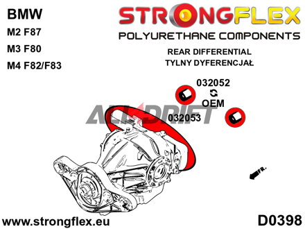 032052B Hátsó differenciálmű tartó hátsó szilent BMW