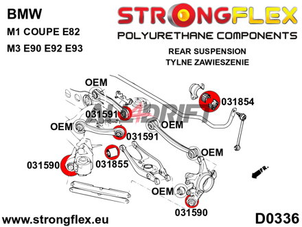031854A Hátsó stabilizátor szilent SPORT BMW E82 / E9x