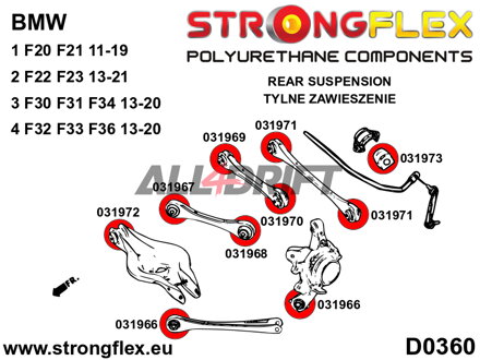 036051B Teljes futómű szilent készlet BMW