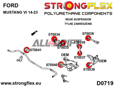 070040A Hátsó alsó lengőkar első belső szilent SPORT - Ford VI (14-23)