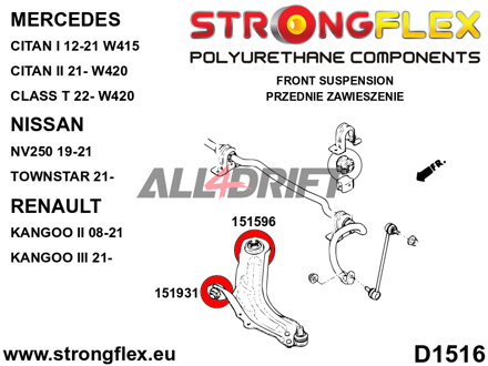151596B Első lengőkar hátsó szilent